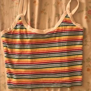Rainbow crop top